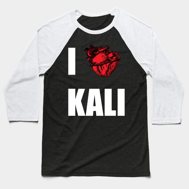 I Love Kali Baseball T-Shirt by artpirate